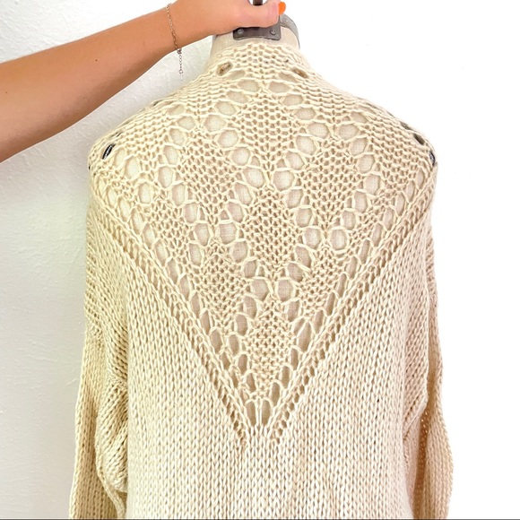 Long Crochet Sweater - Picture 3 of 4